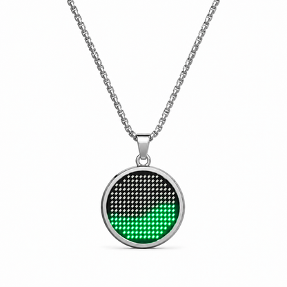 CyberFlow | Gravity Reactive LED Pendant Necklace – Futuristic Liquid Light Jewelry