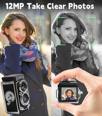 Retro Digital Camera | Vintage TLR Style Pocket Cam