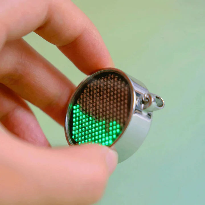 CyberFlow | Gravity Reactive LED Pendant Necklace – Futuristic Liquid Light Jewelry