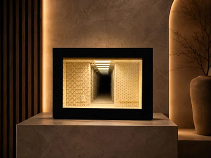 Backrooms Level 0 Infinity Mirror Frame - Liminal Space Shadow Box