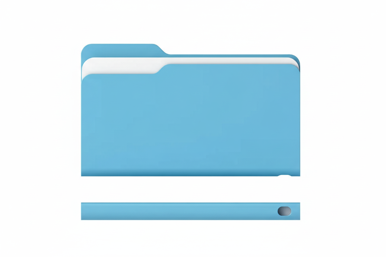 Large Blue Folder