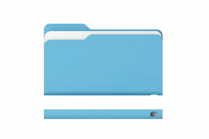 Large Blue Folder