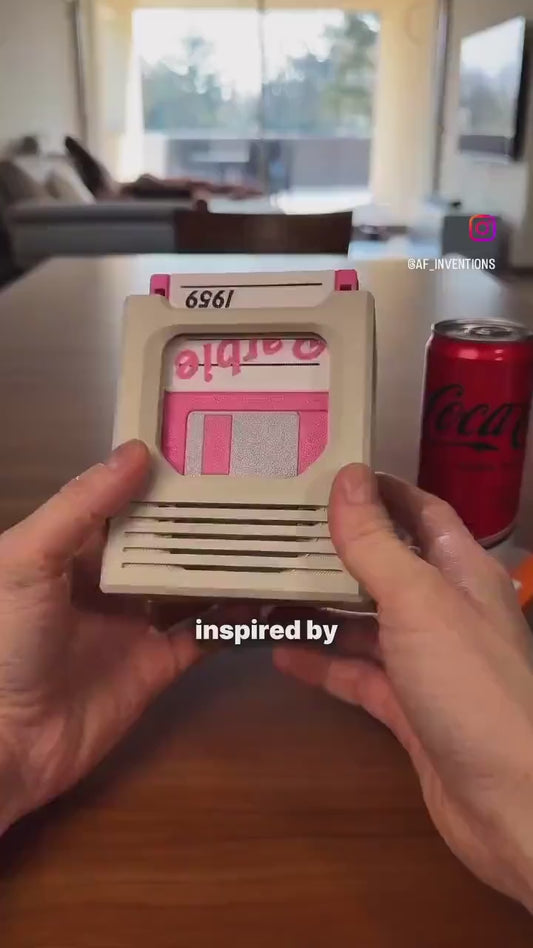 Floppy Disk Coaster Set & Retro Tech Desk Decor