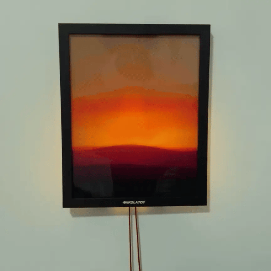 Sunset Time Ambient Art Wall Lamp - Snapdealfy