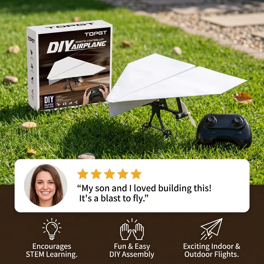 DIY Remote Control Paper Airplane Kit