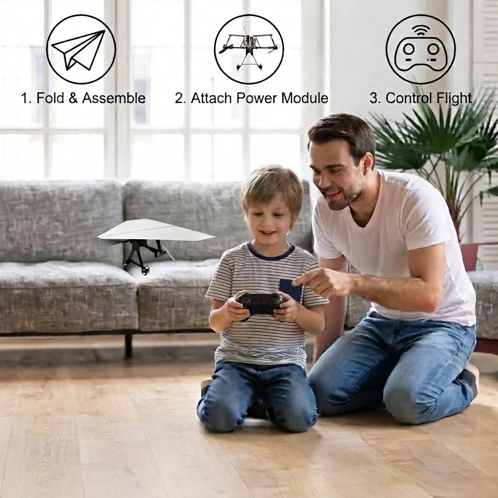 DIY Remote Control Paper Airplane Kit